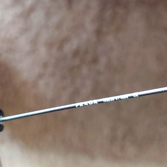 NWOT Prada Jet Black Ladies Cat Eye Frame Slim Arm Sunglasses - Picture 10 of 10